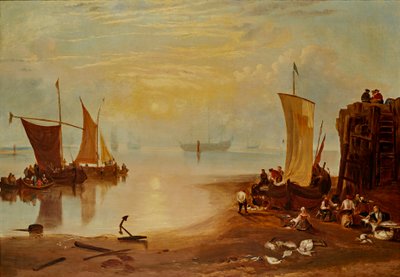 Sun Rising Through Vapor (olja på duk) av Joseph Mallord William (after) Turner