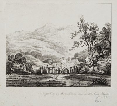 Elans dalgång av Joseph Mallord William (after) Turner