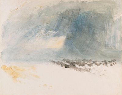 En regnskur över vatten, traditionellt kallad Luzernsjön av Joseph Mallord William Turner