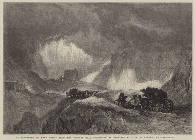 En snöstorm på Mont Cenis av Joseph Mallord William Turner