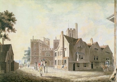 Utsikt över ärkebiskopens palats, Lambeth av Joseph Mallord William Turner