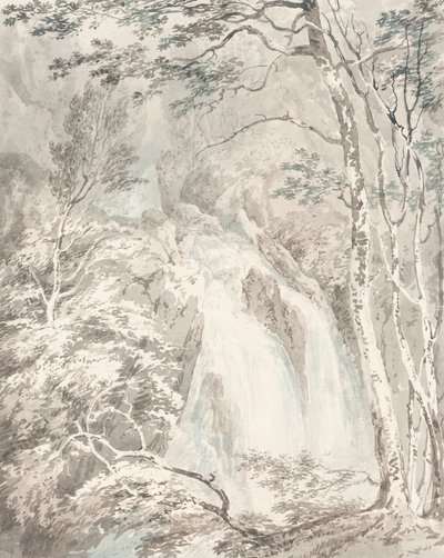 Ett vattenfall av Joseph Mallord William Turner