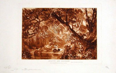 Aesacus und Hesperie av Joseph Mallord William Turner