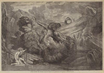 Apollo dödar Python av Joseph Mallord William Turner