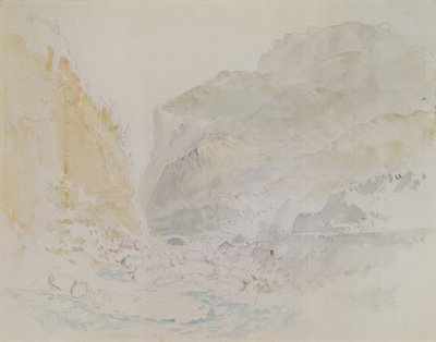 Blue Stream, St. Gothard (akvarell på papper) av Joseph Mallord William Turner