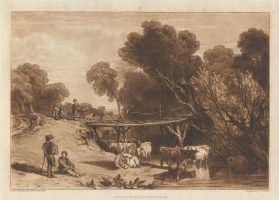 Bro och kor av Joseph Mallord William Turner