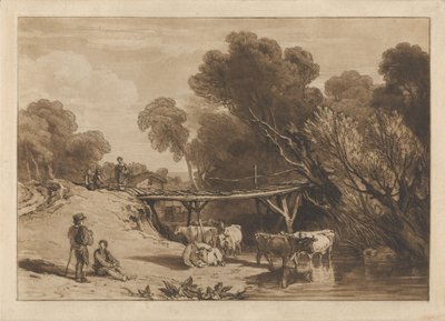 Bro och kor av Joseph Mallord William Turner
