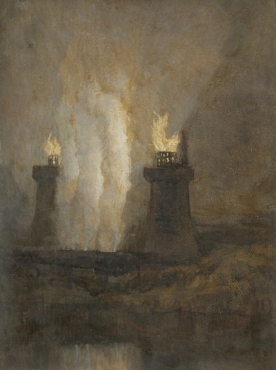 Carron Iron Works, ca 1800 av Joseph Mallord William Turner