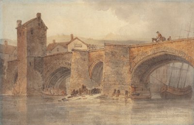 Chester Bridge av Joseph Mallord William Turner