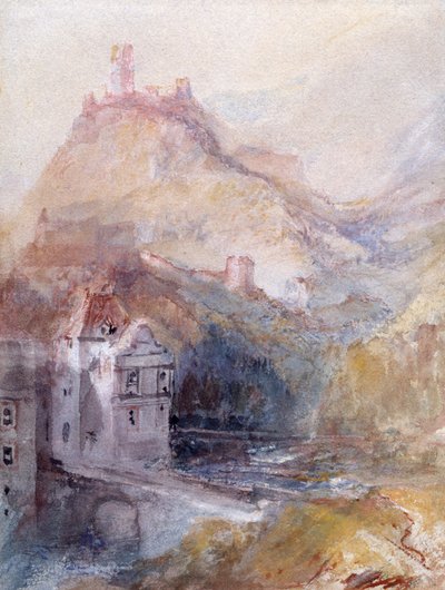 Cochem vid Mosel av Joseph Mallord William Turner