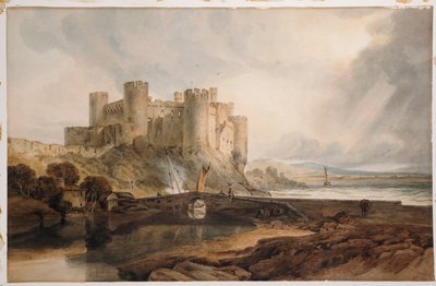 Conway Castle, ca 1802 av Joseph Mallord William Turner