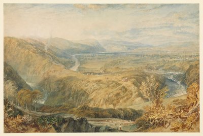 Crook of Lune, tittar mot Hornby Castle, 1816 - 1818 ca av Joseph Mallord William Turner