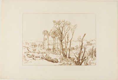 Crowhurst, plansch 76 från Liber Studiorum av Joseph Mallord William Turner