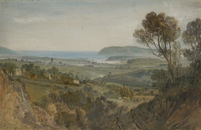 Avlägsen utsikt över Plymouth, 1813 av Joseph Mallord William Turner