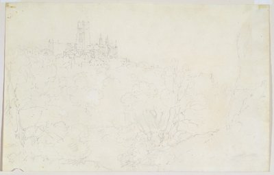 Durham, ca 1801 (penna på papper) av Joseph Mallord William Turner