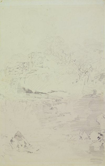 Falls of the Clyde, c.1801 (penna på papper) av Joseph Mallord William Turner