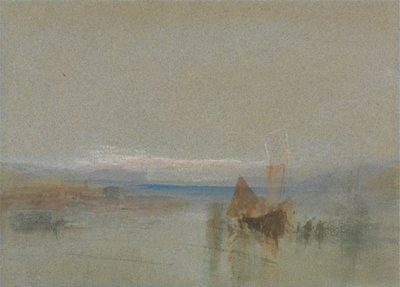 Fiskebåtar lugnade utanför le Havre av Joseph Mallord William Turner