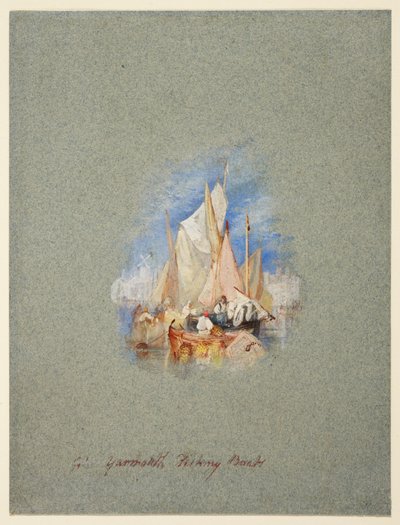 Fiskebåtar från Great Yarmouth av Joseph Mallord William Turner