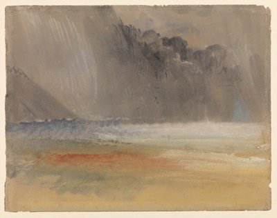 Högt åskmoln över hav och land, 1835 - 1840 ca av Joseph Mallord William Turner