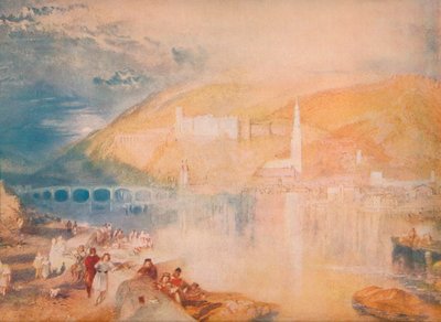 Heidelberg-Solnedgång, c1840, 1918 av Joseph Mallord William Turner