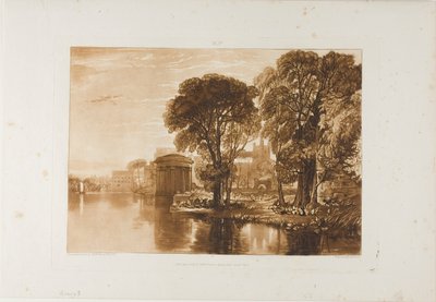 Isleworth, tallrik 63 från Liber Studiorum av Joseph Mallord William Turner