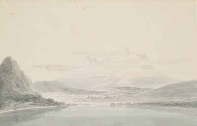 Landskap, efter John Robert Cozens (1752-99) (penna och akvarell på papper) av Joseph Mallord William Turner