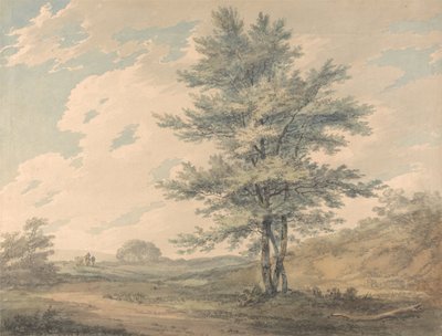 Landskap med träd och figurer av Joseph Mallord William Turner