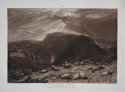 Liber Studiorum: Hind Head Hill på Portsmouth Road av Joseph Mallord William Turner