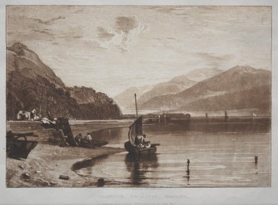Liber Studiorum:  Inverary Pier, Lock Fyne, morgon av Joseph Mallord William Turner