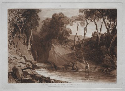 Studiebok: Nära Blain Athol, Skottland. av Joseph Mallord William Turner