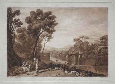 Liber Studiorum: Kvinnan och tamburinen. av Joseph Mallord William Turner