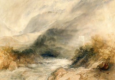 Llanthony Abbey, Monmouthshire av Joseph Mallord William Turner