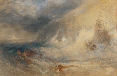 Longships Lighthouse, Lands End, ca 1834-35 (akvarell och gouache) av Joseph Mallord William Turner