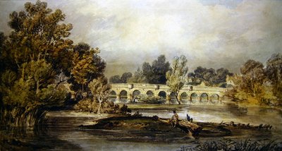 Maidenhead Bridge (akvarell på papper) av Joseph Mallord William Turner