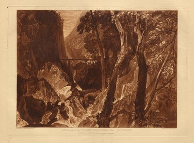 Kvarn nära Grande Chartreuse av Joseph Mallord William Turner