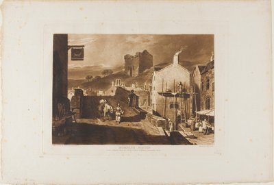 Morpeth, plåt 21 från Studieboken av Joseph Mallord William Turner