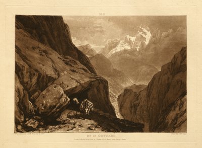 Sankt Gotthardsberget av Joseph Mallord William Turner