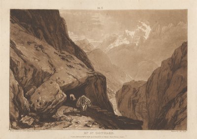 Sankt Gotthard av Joseph Mallord William Turner