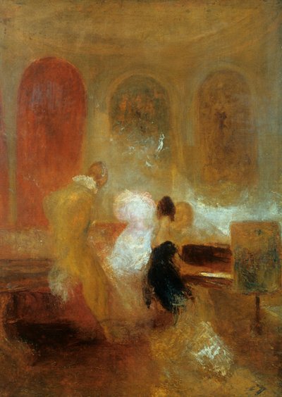Musikfest, East Cowes Castle, c1835 av Joseph Mallord William Turner