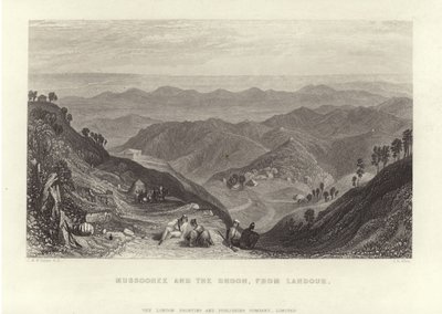 Mussoorie och Dhoon av Joseph Mallord William Turner
