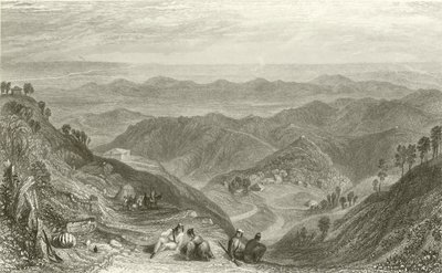 Mussooree och Dhoon, från Landour av Joseph Mallord William Turner