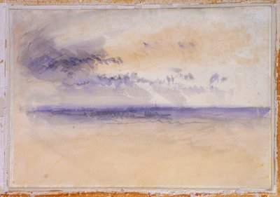 Utanför kusten: Havslandskap och moln av Joseph Mallord William Turner