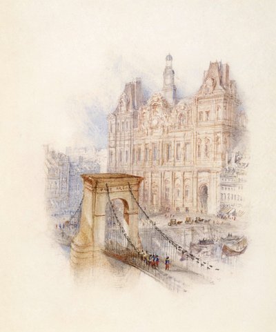 Paris: Stadshuset av Joseph Mallord William Turner