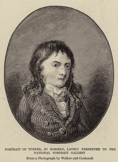 Porträtt av Turner, av honom själv, presenterades nyligen för National Portrait Gallery av Joseph Mallord William Turner