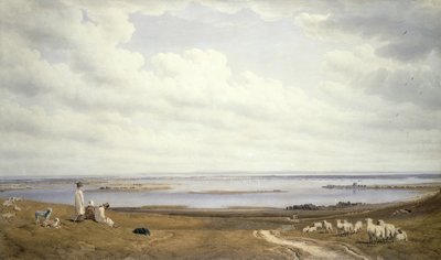 Portsmouth Harbor från Portsdown Hill av Joseph Mallord William Turner