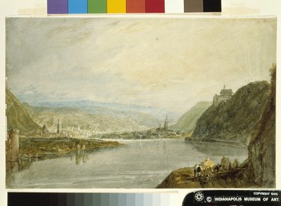 Remagen, Erpel And Linz (akvarell och gouache på vitt papper förberedd med grå tvätt) av Joseph Mallord William Turner