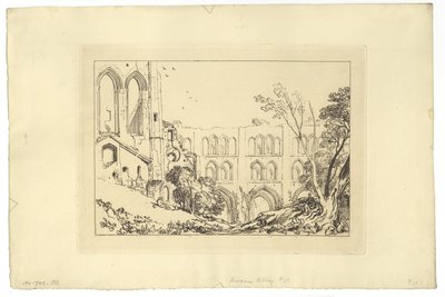 Rivaux Abbey (etsning) av Joseph Mallord William Turner