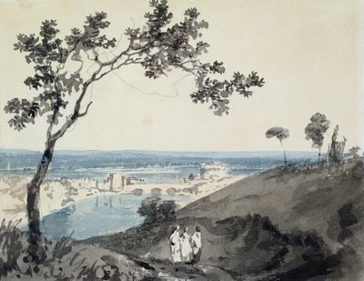 Rom, efter Richard Wilson (1714-82) (penna och akvarell på papper) av Joseph Mallord William Turner