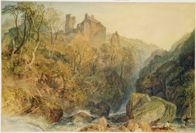 Rosslyn Castle, Midlothian (akvarell och gouache på papper) av Joseph Mallord William Turner
