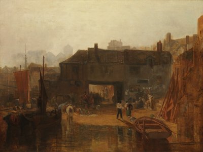 Saltash med vattenfärjan, Cornwall, 1811. av Joseph Mallord William Turner